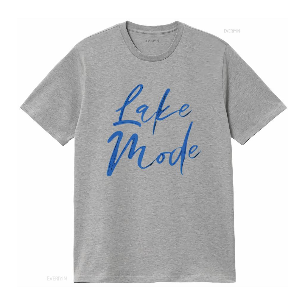 Womens Lake Mode T Shirt vintage Washed fashion Versatile streetwear Stylish Soft Breathable Casual Top For Everyday Wear