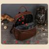 Johnature Unisex Backpack With High-end Texture And Large Capacity Commuting Genuine Leather Backpack