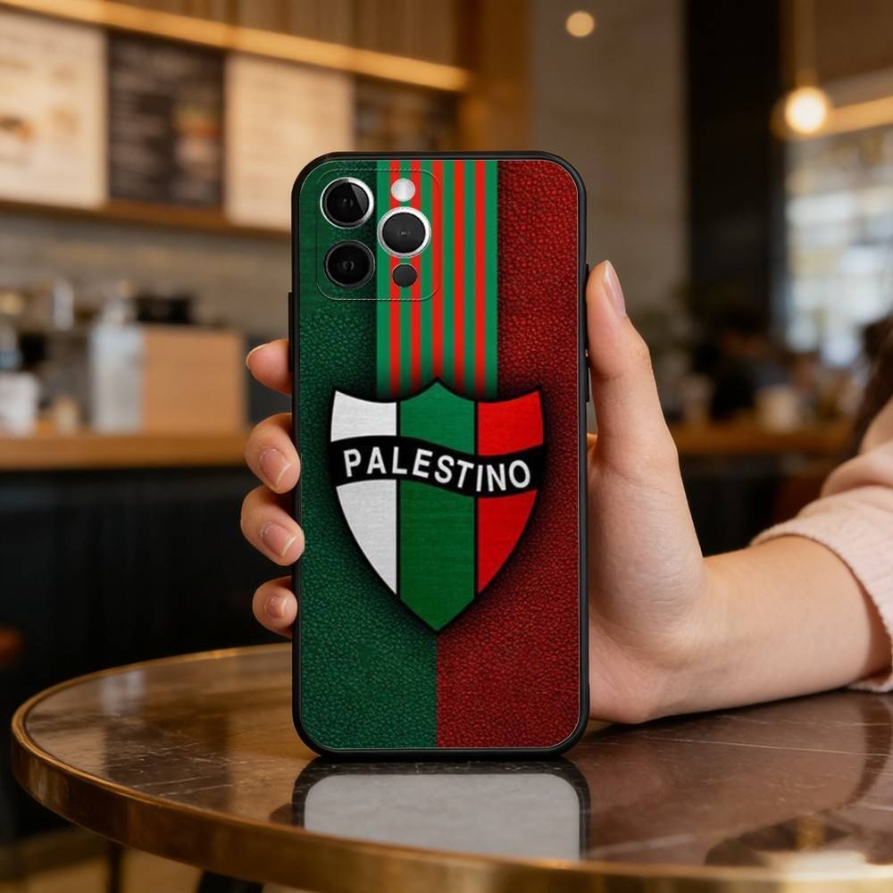 Club D-Deportivo P-Palestino Soft Silicone Black Cover,Phone Case For iPhone 17,16,15,14,13,12,11 Plus,Pro Max,XS