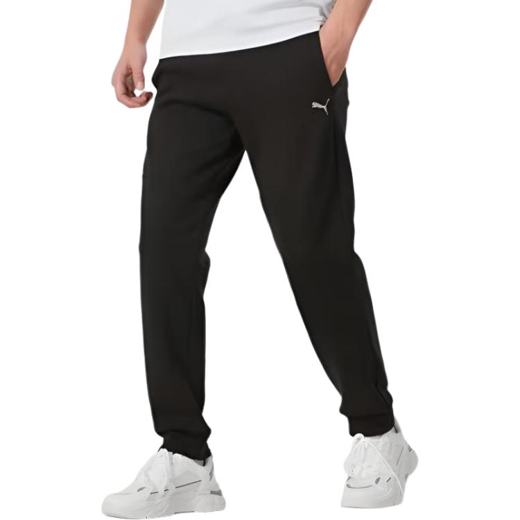 Puma Woven Hooded Zip-Up Jacket And Knit Drawstring Cuffed Pants Casual Sports Set Men sets 684107-01+687568-01
