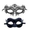 2 Pcs Couple Masquerade Masque Set For Men And Women Lace Venetian Party Masque Party Prom Ball Costume Accessory