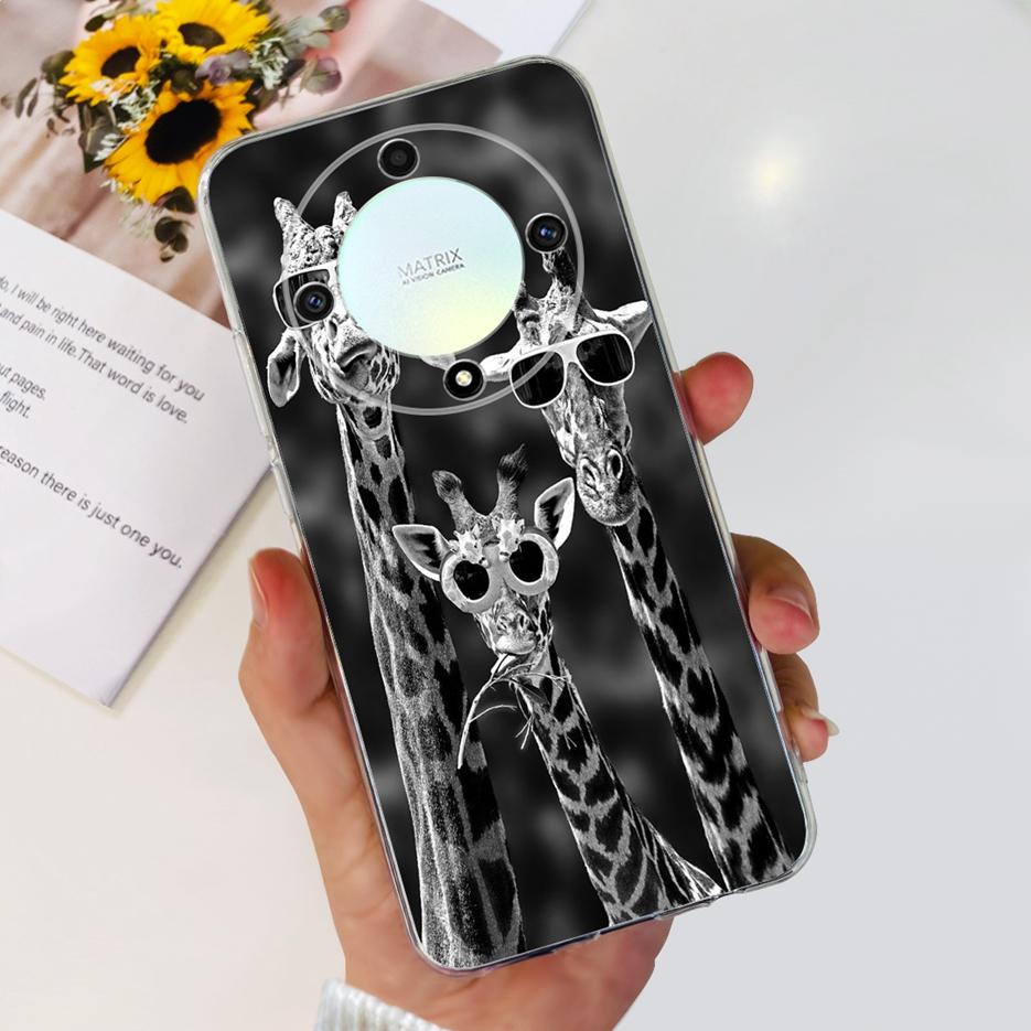 

For Honor X9b 5G Case ALI-NX1 Cute Cat Butterfly Painted Cover Soft Silicone Phone Cases For Honor X9b X 9b HonorX9b Soft Fundas Honor X9b