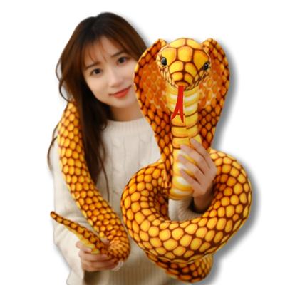 70/170/240cm Simulation Colorful Snake Cobra Plush Toy Stuffed Animals Snake Plushies Doll Funny Spoof Joke Soft Toys Home Decor