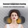 Heated Neck Pillow with 3 Vibration Massage Modes,Thermostatic Heating, Gray, Contoured Design for Optimal Comfort, Therapeutic Sleep Aid