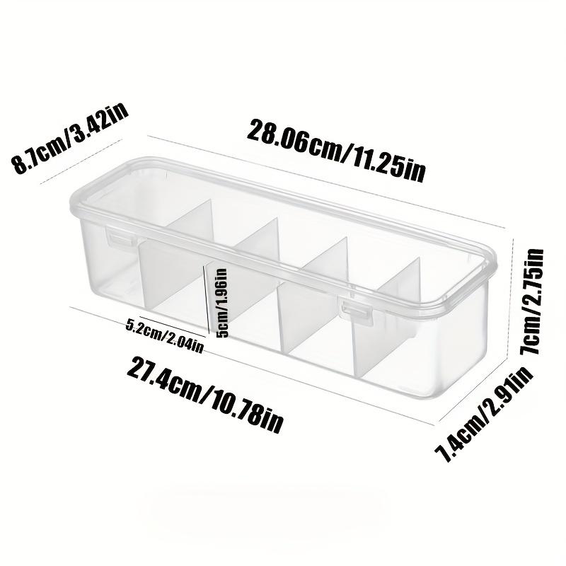 1PC Hot selling desktop small transparent box charger USB drive drawer partition sorting miscellaneous box