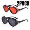 Retro High Quality Metal Round Sunglasses Women Luxury Brand Designer Small Frame Alloy Glasses Men Classic  Mujer