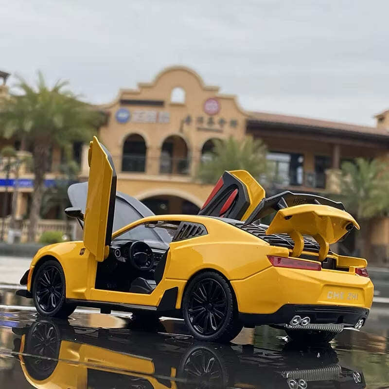 1:24 Chevrolet Camaro Alloy Die-cast Sports Car Model Toy Simulation Vehicle Pull-back Toy Children Boy Gift Trendy Ornaments Decoration