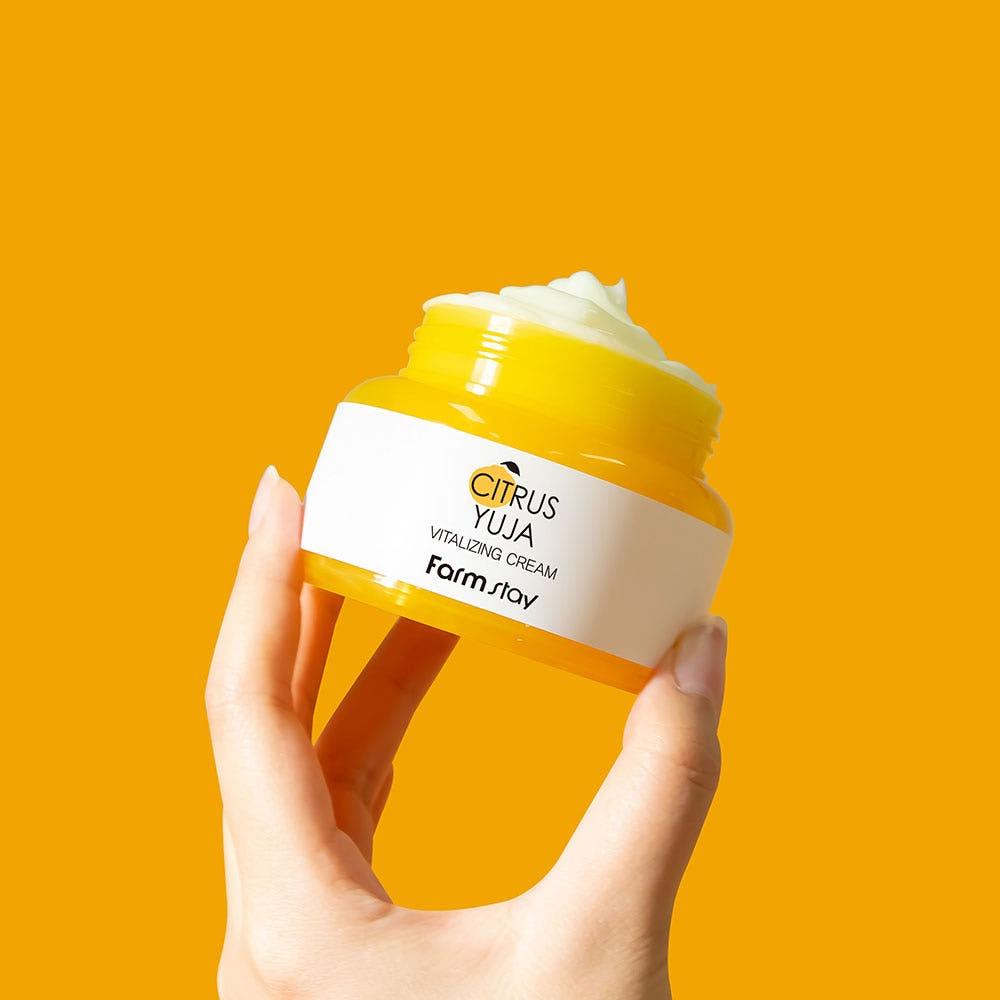 Farmstay Citrus Yuja Vitalizing Cream Brightening & Moisturizing