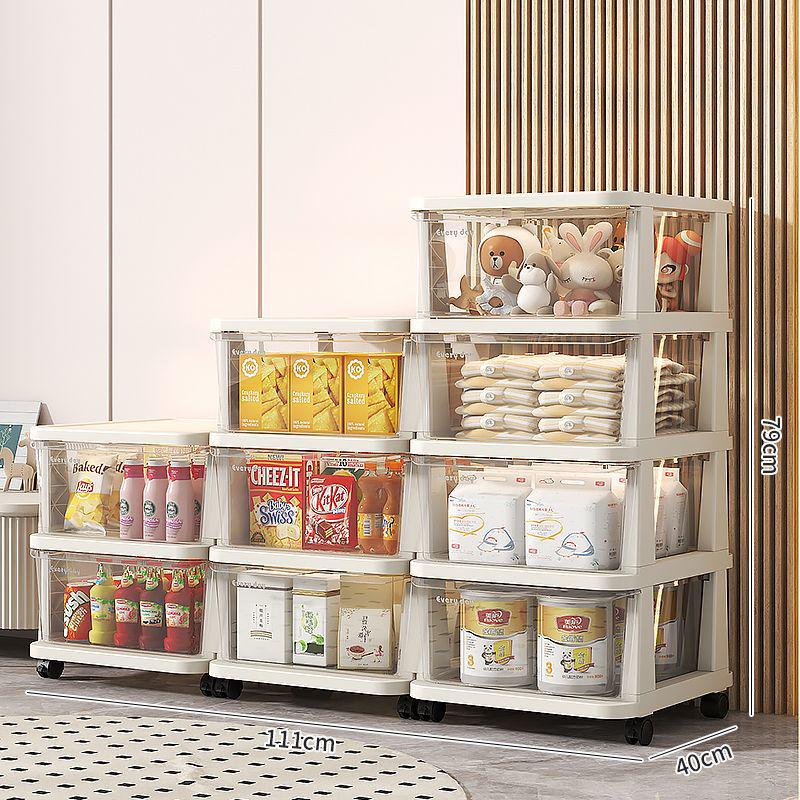 Sertar de depozitare din plastic pentru gustări și jucării - Cutie organizatoare pentru casă