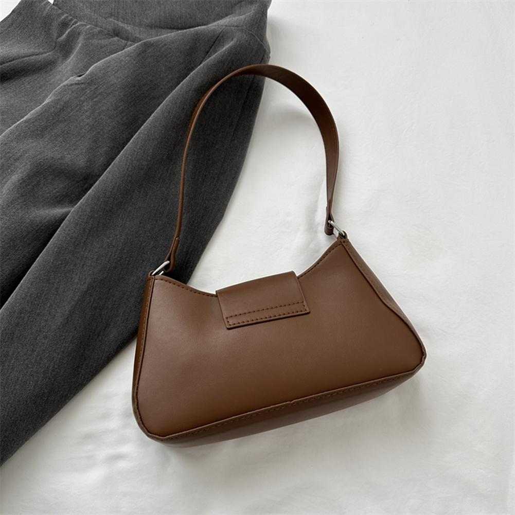 Vintage PU Leather Shoulder Bags for Women 2025 Y2K Chic Hobo Bags Luxury Brand Ladies Armpit Purses Daily Handbag Underarm Bags
