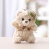 Plush Bear Keychain With Polyester Fiber For Girls Gift And Bag Decoration