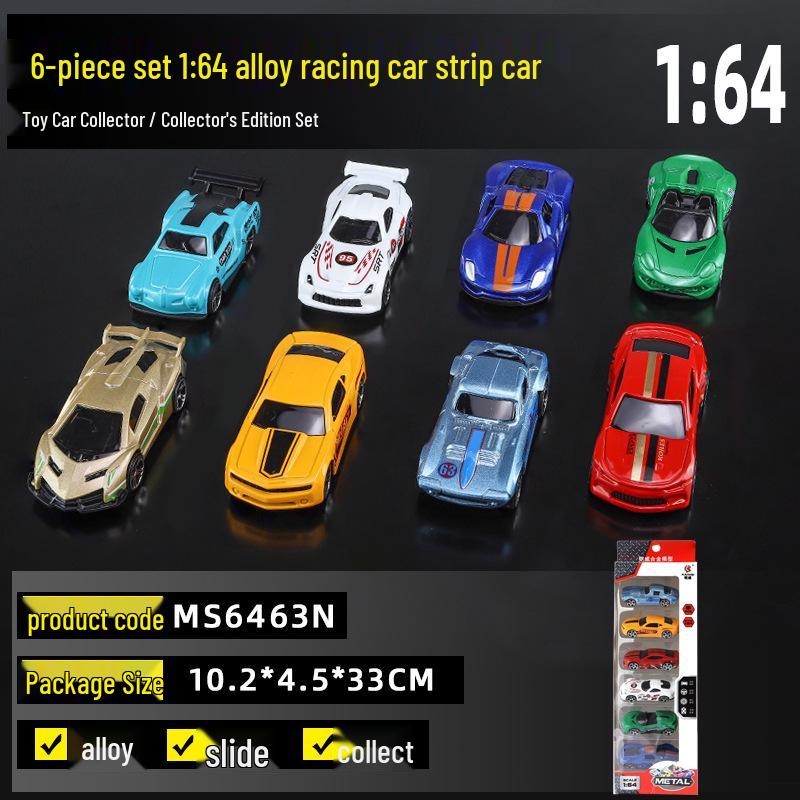 Kaiwei 1:64 Alloy Pull-Back Racing Car Set - Children s Toy Sports Model