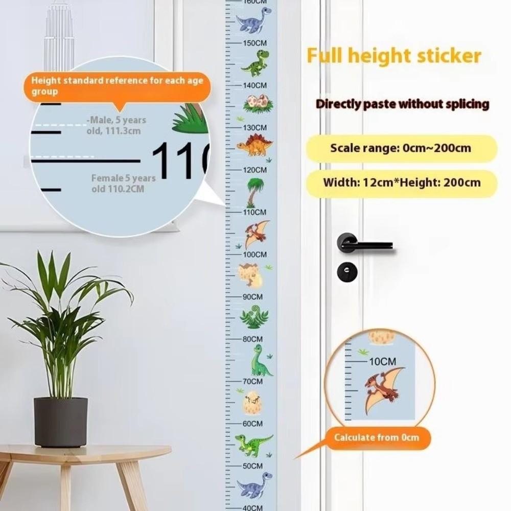 2M Height Child Growth Chart Waterproof Height Measuring Tape Height Measurement Sticker Home Use