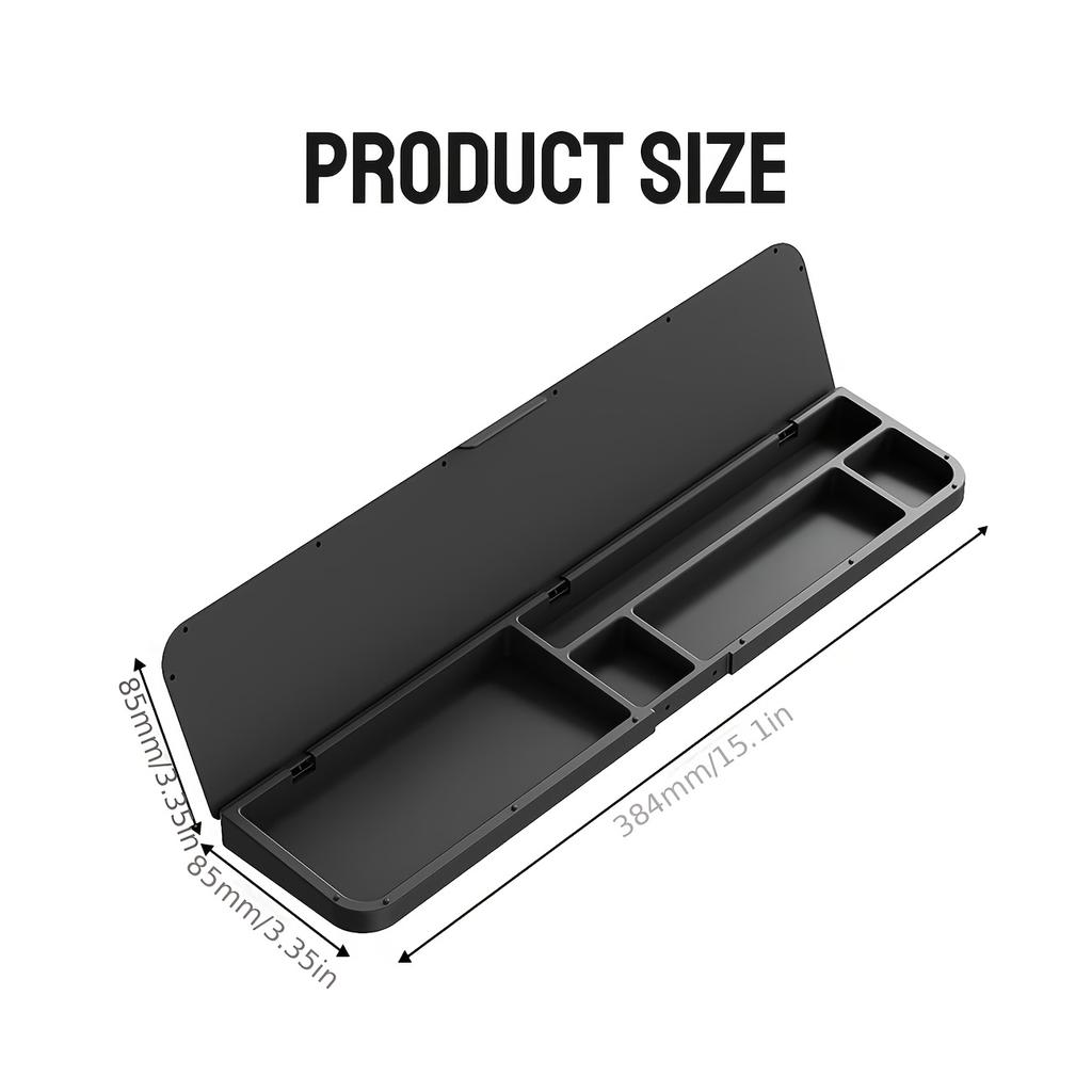 Keyboard Wrist Rest Pad with Storage Box Ergonomic Memory Foam Palm Support Desk Organizer Container Mechanical Keyboard Typing Guard