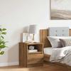 VidaXL Bedside Table Artisan Oak 40x40x50 Cm Engineered Wood, Bedside Cabinet, Side Table, Bed Cabinet, 856500