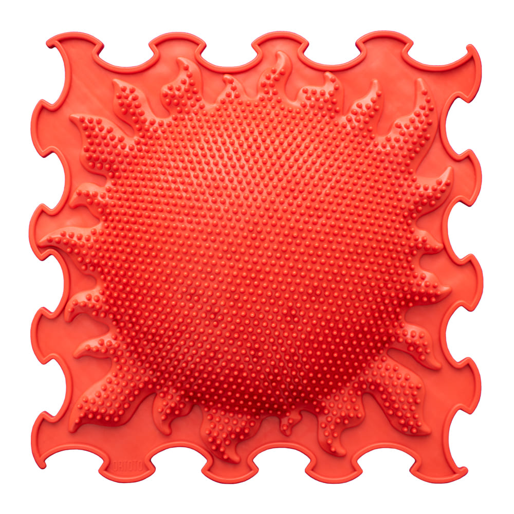 sensory mat Sun (stiff) 1 pc - bright red