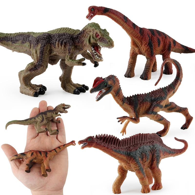 Direct Supply Of Jurassic Simulated Dinosaur Model Toys, Solid Plastic Dinosaur 7-Piece Set Of Static Ornaments