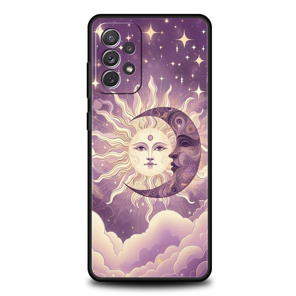 Moon Sun Phone Case For Samsung Galaxy A17 A07 A55 A35 A25 A15 A05s A33 5G A31 A23 A21s A13 A41 A73 A53 A51 A71 A03s S10 Cover