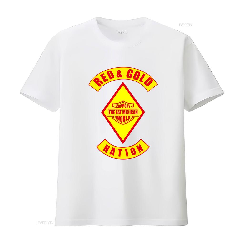 Red Gold Nation Bandidos Supporto T-shirt Messicano Grasso Mondo Fatta negli USA S 5XL vintage Lavata Comoda Leggermente alla Moda