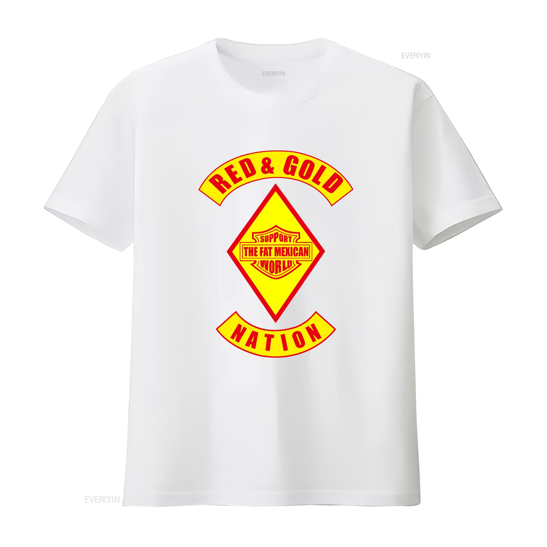 

Red Gold Nation Bandidos Support Fat Mexican World T Shirt Made in USA S 5XL vintage Washed Comfortable Slightly Stylish M