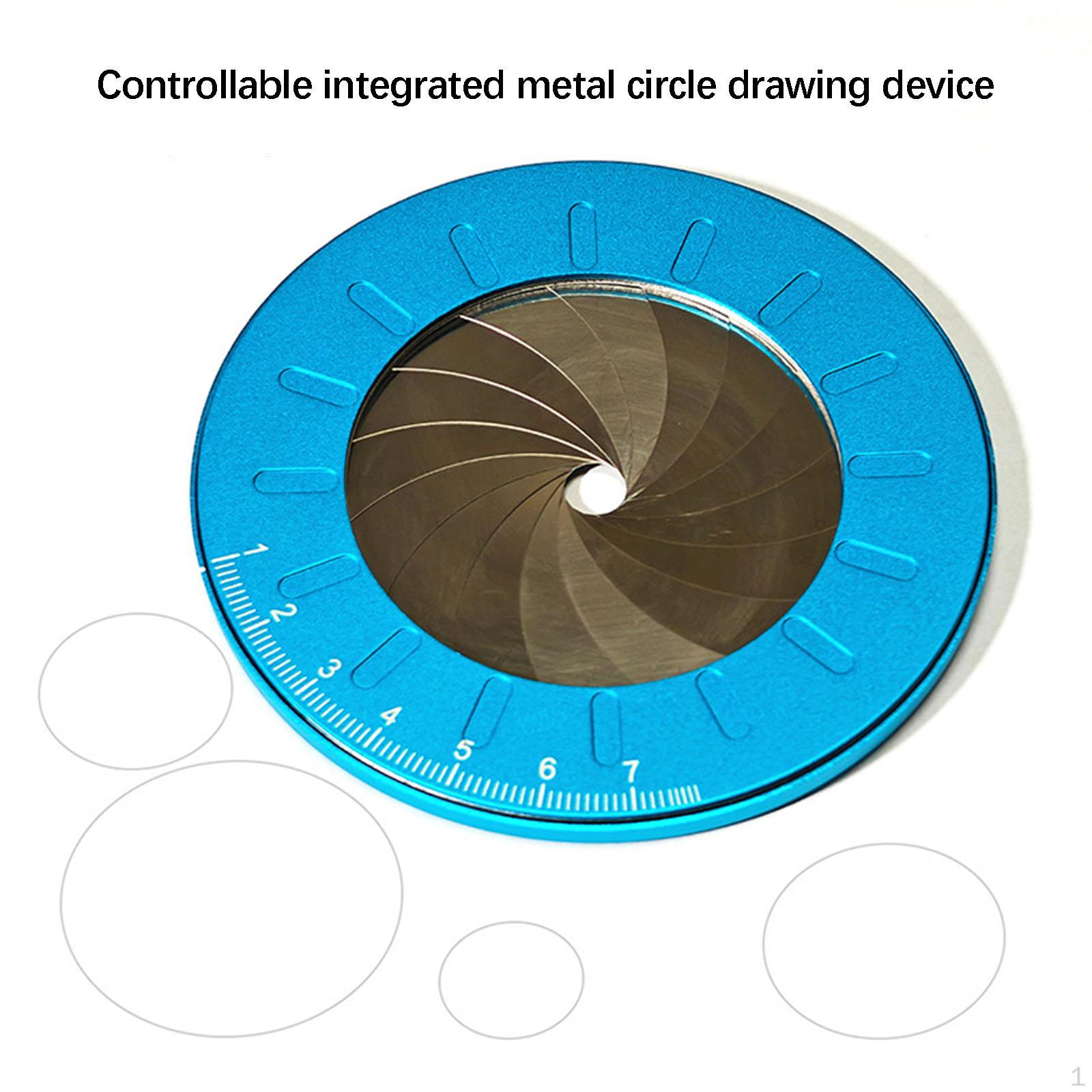 

Регульований інструмент для малювання кола для промислового використання Універсальний шаблон Геометричний синій