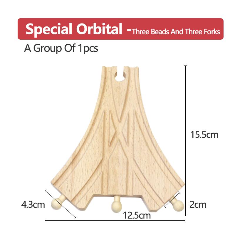 Wooden Small Track Train Toy Children's Set Magnetic Train Bulk Accessories Track K X Track Boy Birthday Toy Gift X10