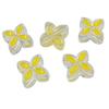 Cross Hole 5pcs Acrylic Fashion for Bracelet Butterfly/Four-leaf Clover Beads DIY Handmade Materials Painting Oil Necklace Making