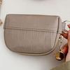 Shell Small Wallet Pu Leather Coin Purse Simple Card Holder Korean Solid Color Zipper Key Case Mini Handbag