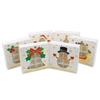 WTEMPO Clear Window Printed Christmas Gift Boxes Foldable DIY Christmas Party Decor Favor Treat Boxes Ideal for Storing and Gifting Delicate Items