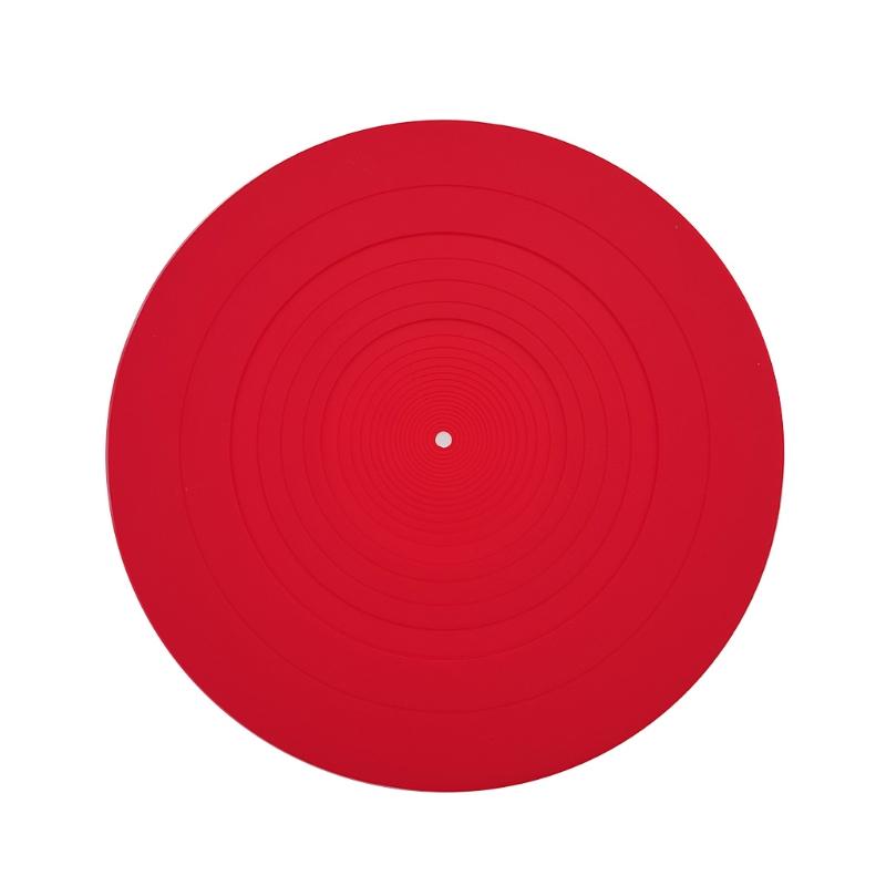 Silicone Pad Rubber for LP Antislip Mat Durable Anti-Static Anti-vibration for Phonograph Turntable Vinyl Record Players