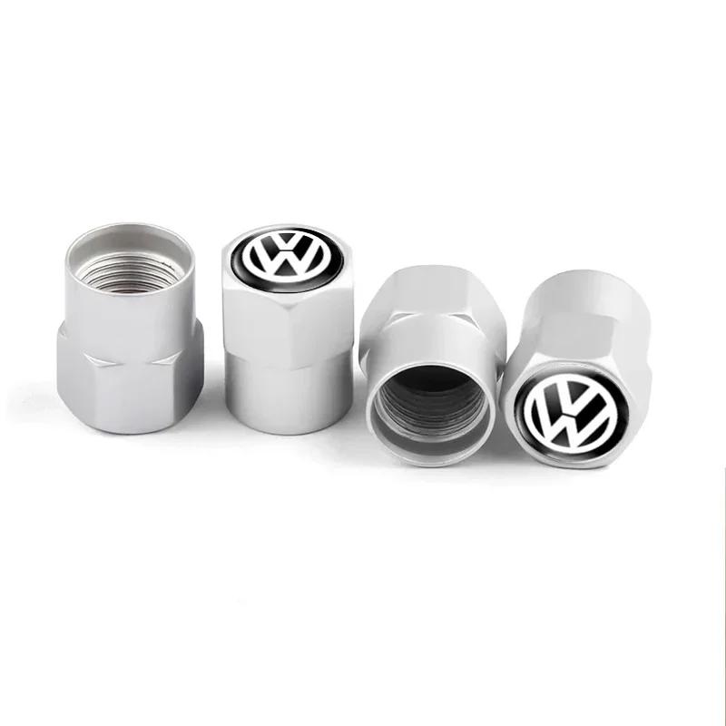 VW GTI GOLF 2026 Gorące Dla VW VOLKSWAGEN 4 szt. Nakrętki na zawory kół samochodowych Pokrowce na wentyle opon samochodowych Dla VW Volkswagen Golf 5 6 7 Pass