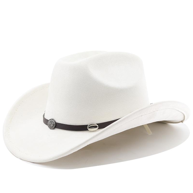 Classic Western Cowboy Hat High Quality Top Hat European and American Knight Hat Men's and Women's Fashion Versatile Sunshade Sunscreen Hat