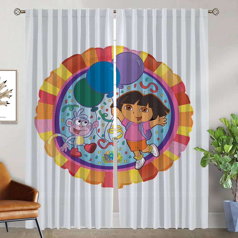 

Противомоскитные шторы Doras для камеры Элегантные шторы для комнаты 2 штуки Штора для гостиной Хэллоуин Украшение Жалюзи Перегородка W50xH70cmx2pcs-CL