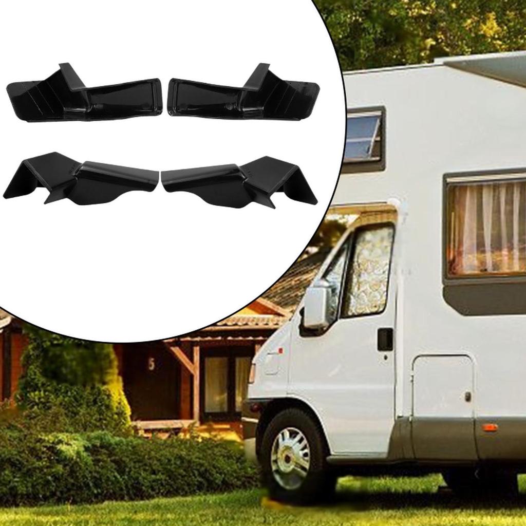 4Pcs RV Rain Gutter Spouts with Built in Extension RV Exterior Roof Rainwater