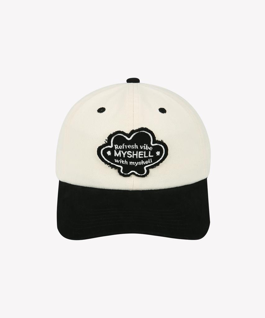 MYSHELL Applique Two-Tone Peach Ball Cap_20212Cp