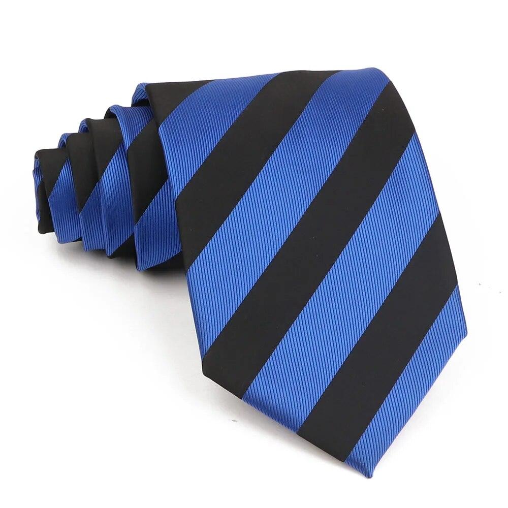 Lüks erkek Kravat 9 CM Geniş Çizgili Nokta Kravat Günlük Giyim Düğün Ofis Partisi