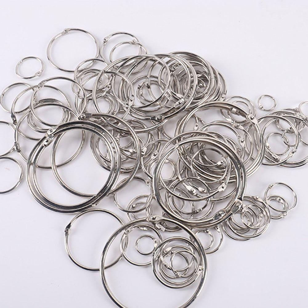 50/100Pcs O Ring Metal Binder Ring Sturdy Paper Binder Ring Loose Leaf Ring School Office Supplies