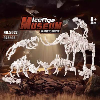 6 in 1 Tier Fossil Bausteine Ziegel Modell Set Kinder Erwachsene Kinder Geburtstag Weihnachten Spielzeug Geschenke