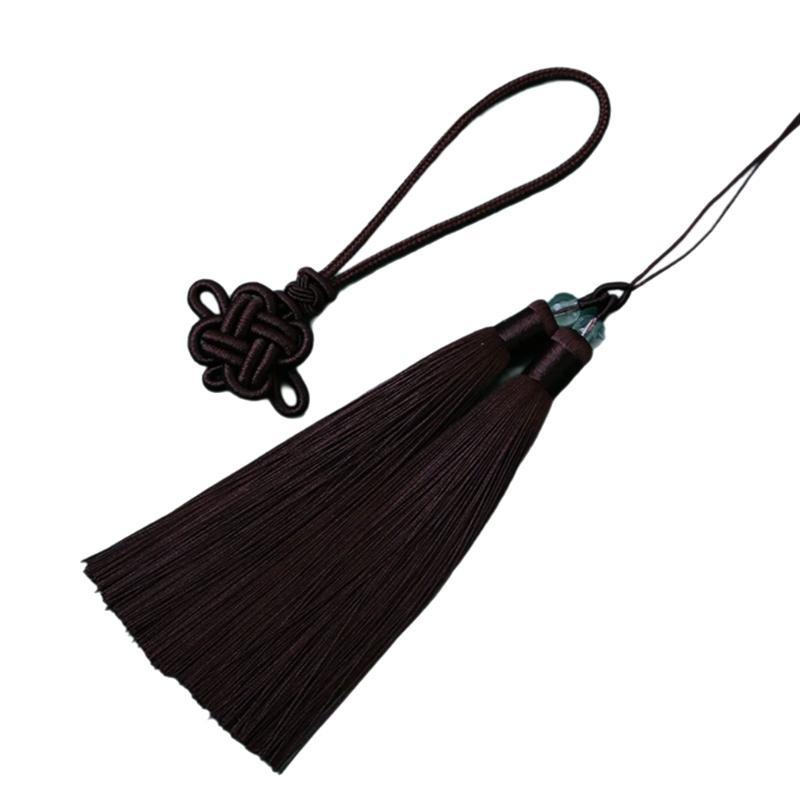 A52E Polyester Chinese Knot Tassels Charm for DIY Craft Projects Handcrafted Ornament