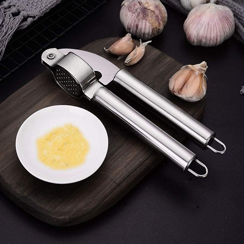 

Многофункциональная чеснокодавилка, инструмент ручная чеснокодавилка для кухни серебряный