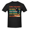 Unisex Vintage Aura Farming T Shirt Streetwear Oversized Oneck Cotton Sleeve Tshirts