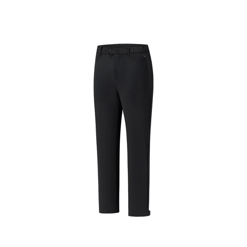 Anta SS26 Champion Waterproof Solid Color Zipper Knitted Sports Pants Men bottoms Black 152610515-3 2XL