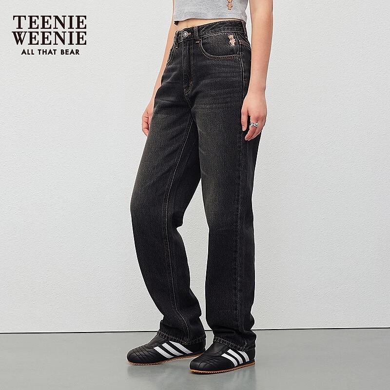 Джинсы женские Teenie Weenie ретро, облегающего кроя, из выбеленного денима L