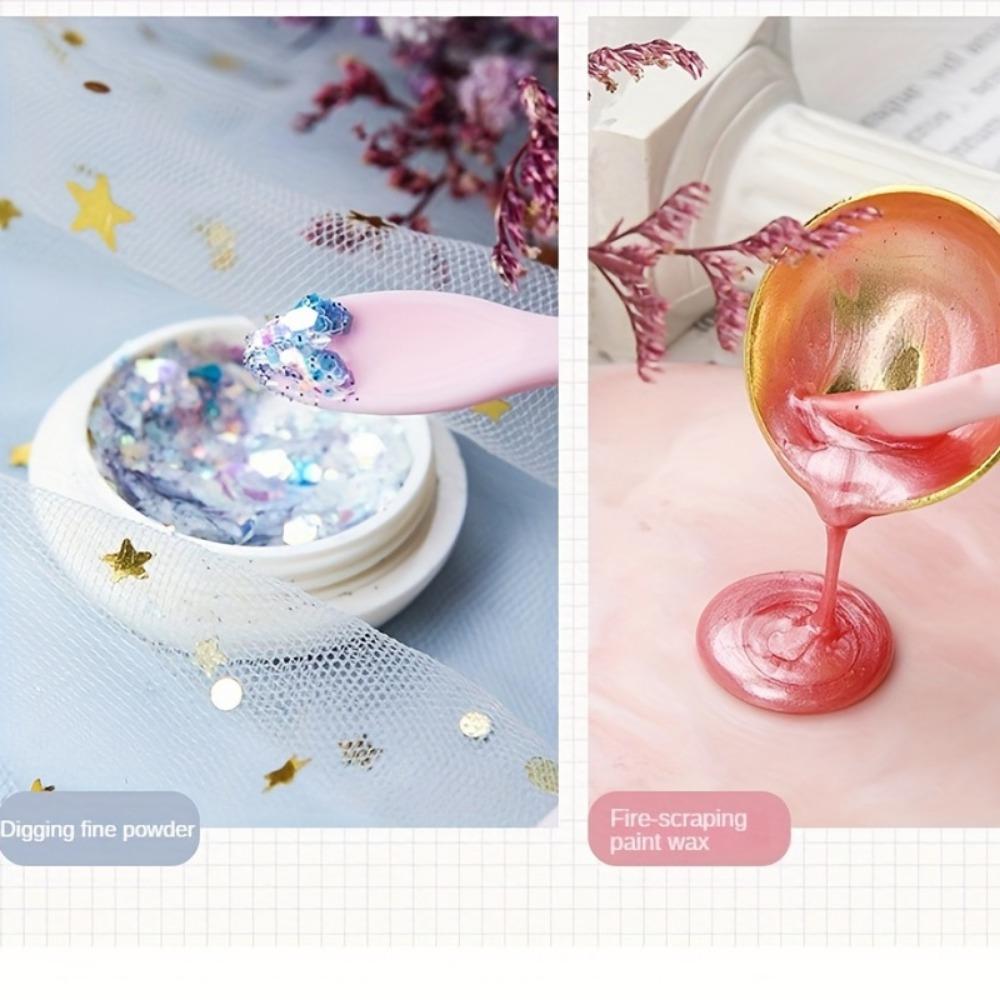 1PC Wax Seal Long Scraper Silicone Scraper High Temperature Resistant Integrated Mixing Tool Household Scraper Mixing Knife Cleaning Knife