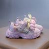 Girl's Casual Shoes New Style Appliques Wear-resistant Soft Rebound Durable Teens Girl Sneakers Student Hicking Shoes Kid I08265