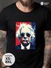 Camiseta de algodão oversized com estampa "Albert Einstein"