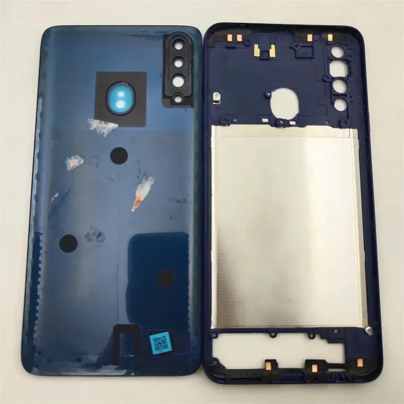 For Samsung Galaxy 20S 207 Phone Housing Middle Frame Battery Back Cover Case Panel Lid Rear With Camera Lens