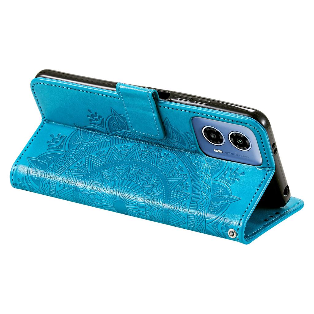 For Motorola Moto G45 5G/G34 5G Phone Case Mandala Flower Stand PU Leather Cover Wallet