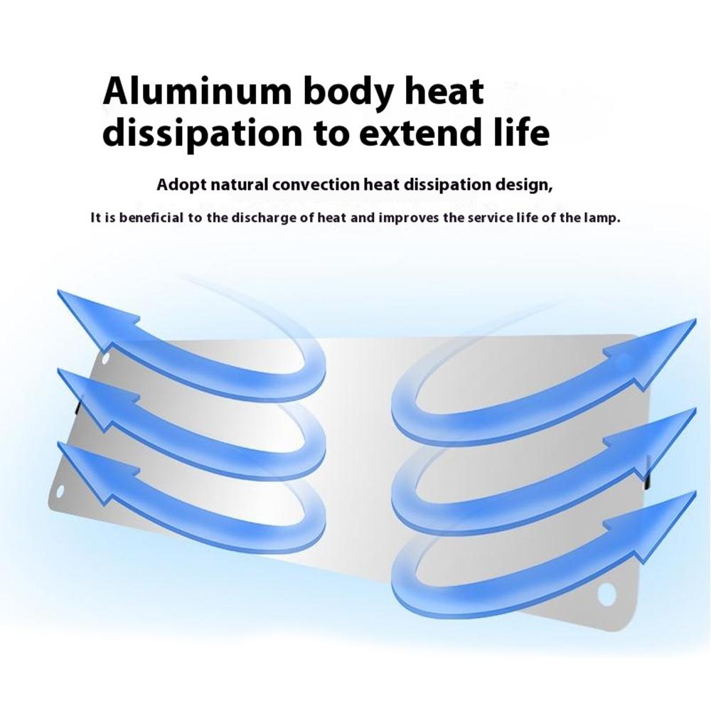 12V 2-Panel Plant Growing Light Potted Plants Shelf Seedling Growth Fill Light,EU Plug