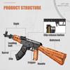 1423pcs Assault Rifle AK47 Building Blocks Military Series Rifle Children's Educational Assembly Toy Gun Model Boy Holiday Gift